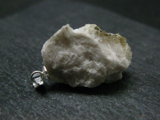 Phenakite Phenacite Crystal Silver Pendant from Colorado - 1.1" - 3.51 Grams