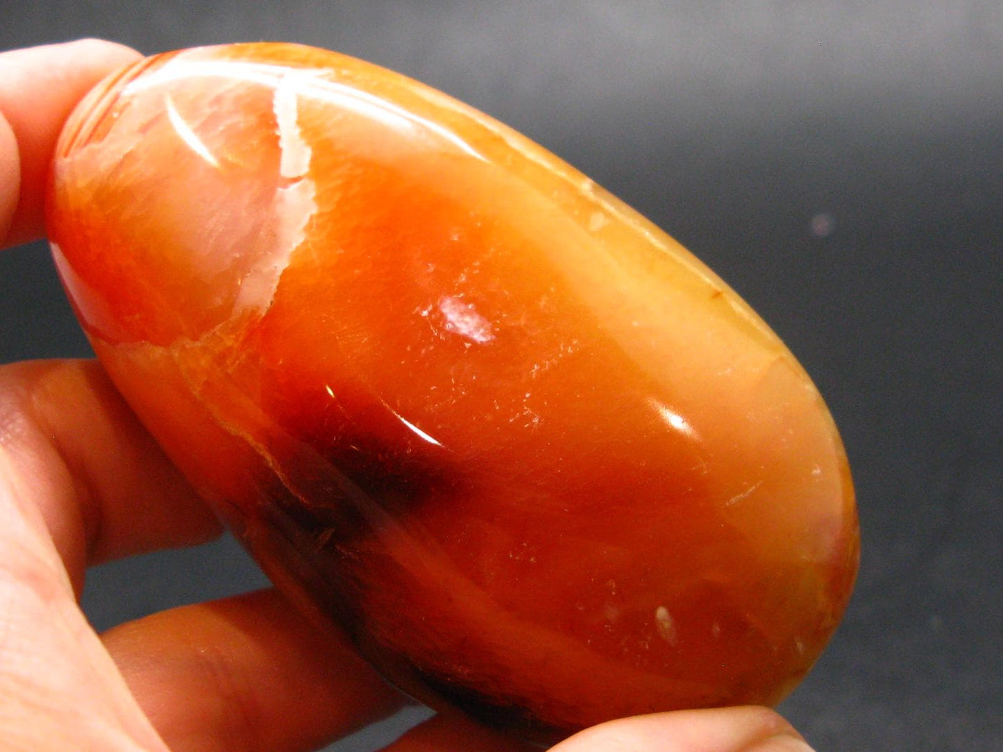 Carnelian Tumbled Stone From Madagascar - 2.9" - 114.41 Grams