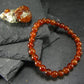 Garnet Hessonite Genuine Bracelet ~ 7 Inches ~ 6mm Round Beads