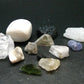 Synergy 12 Set Phenakite Moldavite Natrolite Petalite Danburite Tektite Scolecite Herderite Tanzanite Brookite 91.85 Gr