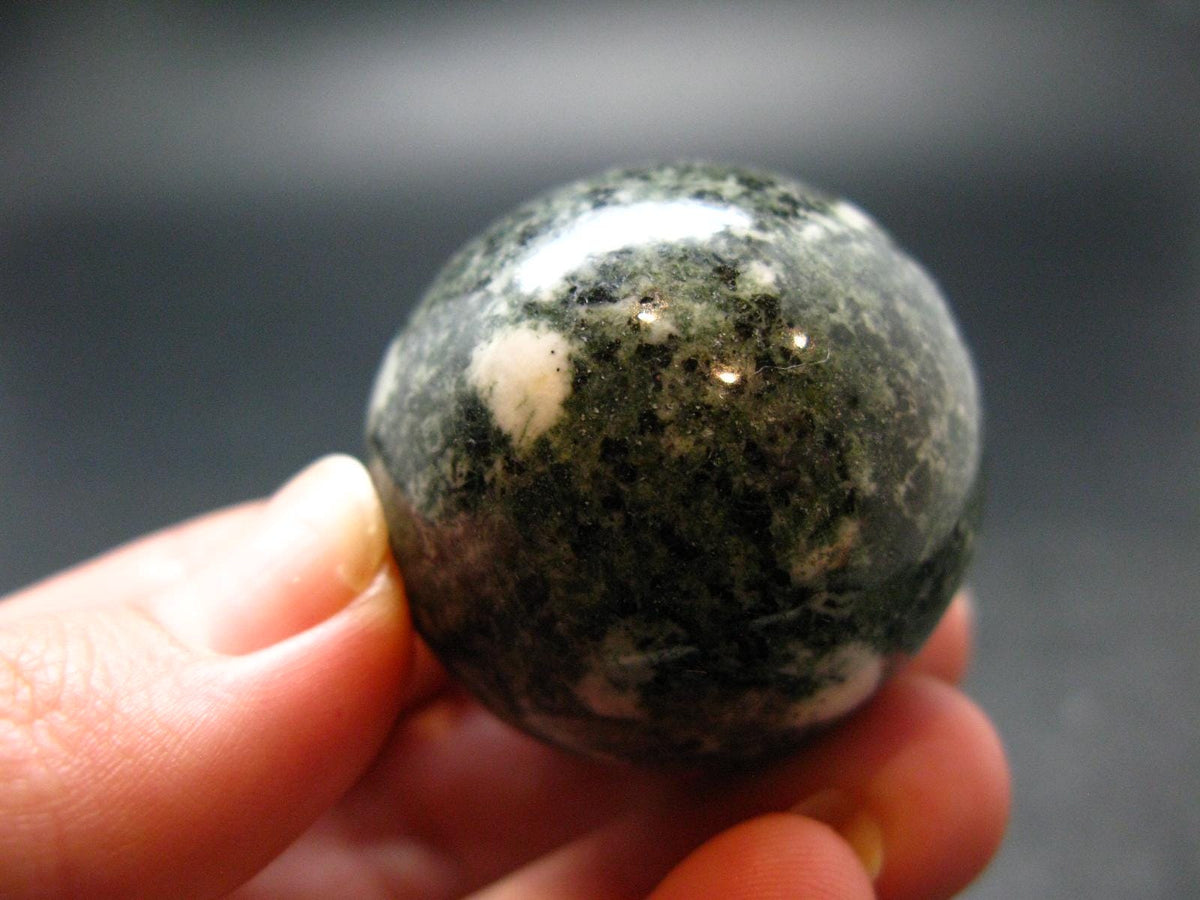 Rare Stonehenge Bluestone Sphere Ball From Wales UK - 1.4" - 69.77 Grams