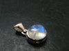 Natural Glow From Inside Moonstone 925 Silver Pendant - 0.8" - 3.0 Grams