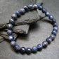 Blue Sapphire Genuine Bracelet ~ 7 Inches ~ 7mm Round Facetted Beads