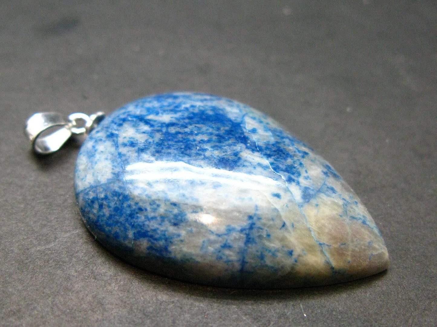 Shattuckite Silver Pendant from Namibia - 1.5" - 5.96 Grams