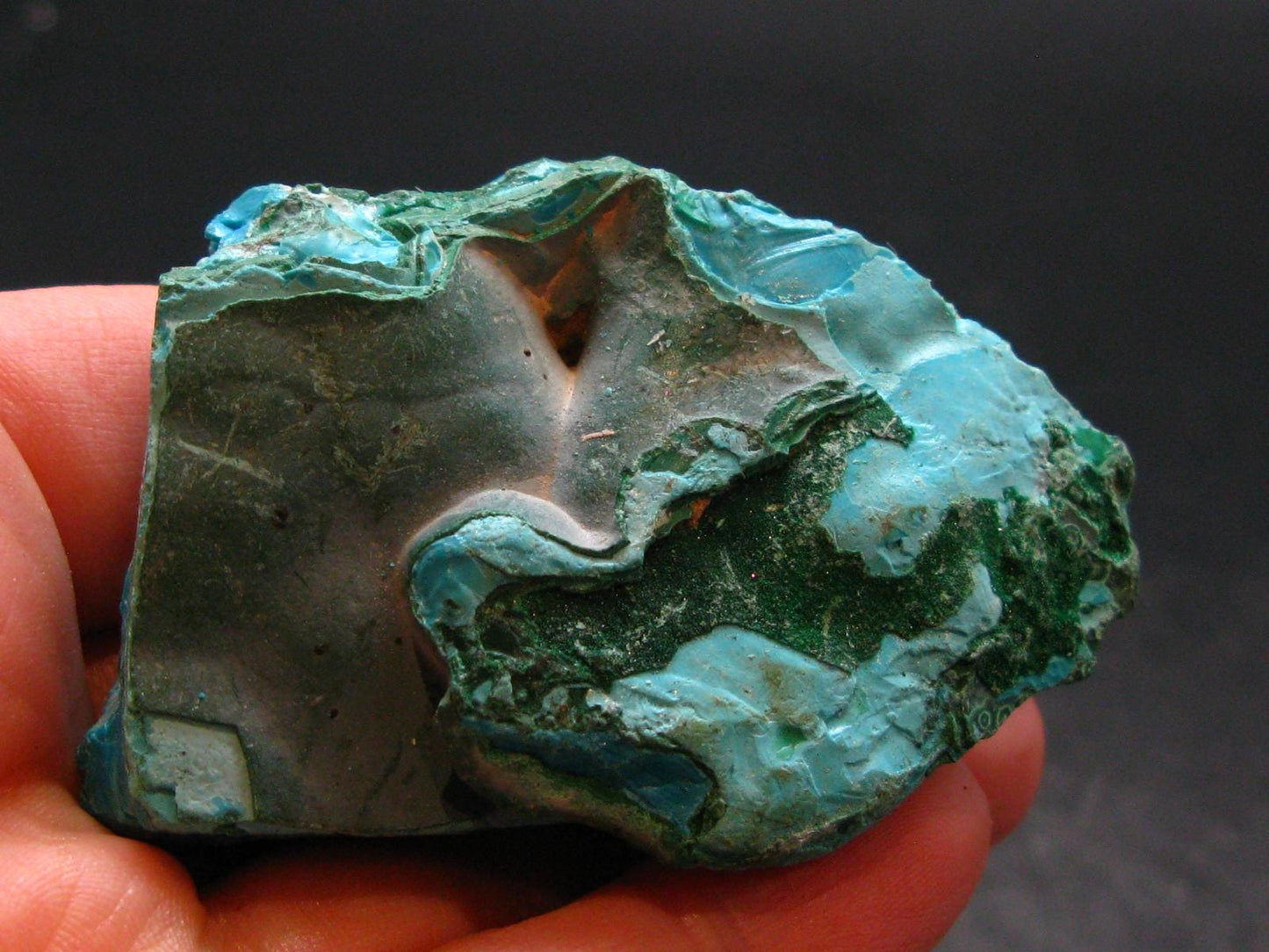 Raw Chrysocola Piece from Peru - 2.4" - 46.46 Grams
