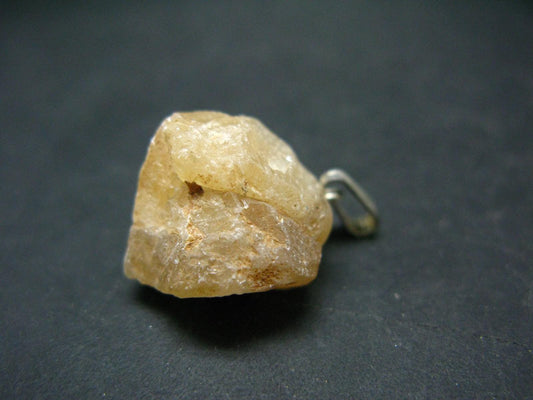 Scheelite Crystal Silver Pendant From China - 1.1" - 10.41 Grams