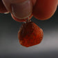 Gem Spessartine Spessartite Orange Garnet Pendant in SS From Tanzania - 0.8" - 5.36 Grams
