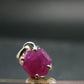 Ruby Crystal Silver Pendant from Africa - 0.6" - 1.23 Grams