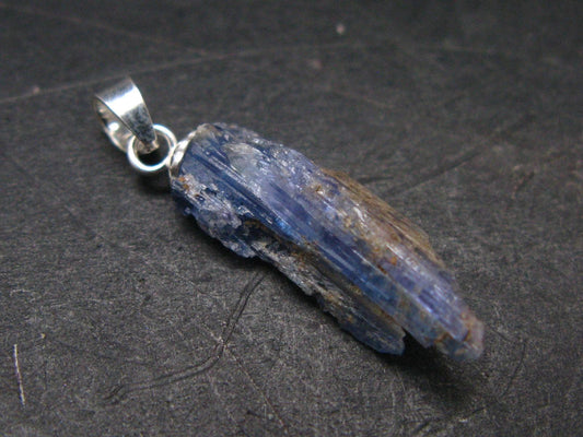 Rare Gem Jeremejevite Silver Pendant From Namibia - 1.1" - 0.92 Grams