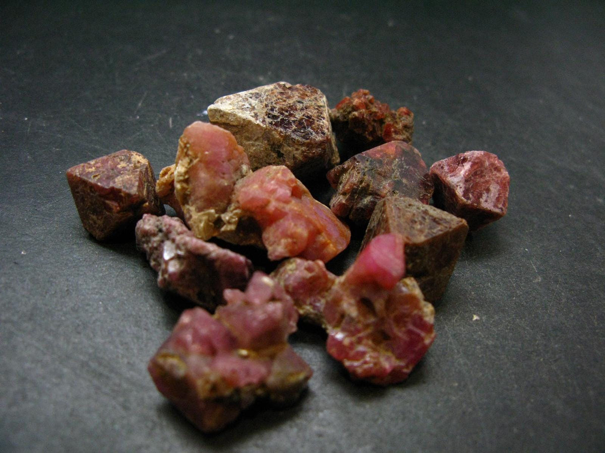 lot of 10 Spinel Crystals From Tanzania - 62.96 Grams