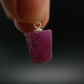 Ruby Silver Pendant from Afghanistan - 0.7" - 2.07 Grams