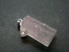 Rare Gem Watermelon Gem Tourmaline Crystal Silver Pendant From Brazil - 1.1"
