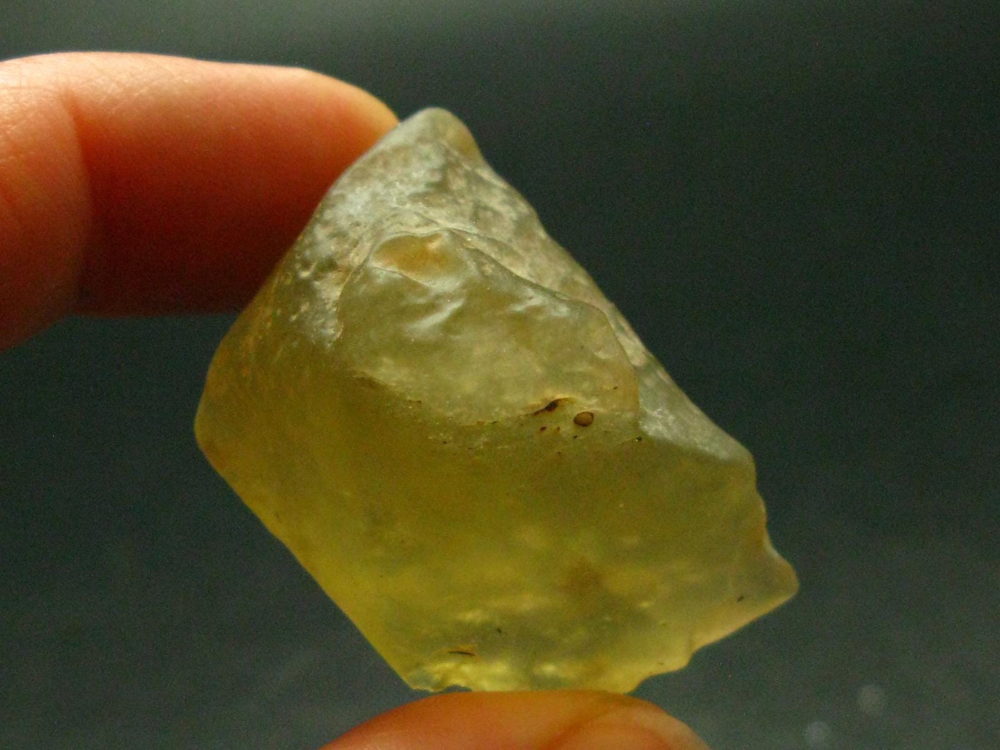 Nice Gem Libyan Tektite Raw Piece From Libya - 15.11 Grams - 1.4"