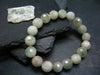 Hiddenite Spodumene Genuine Bracelet ~ 7 Inches ~ 10mm Round Facetted Beads