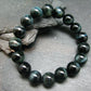 Hawks Eye Genuine Bracelet ~ 7 Inches ~ 12mm Round Beads