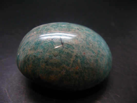 Rich Green Amazonite Tumbled Stone From Madagascar - 2.7"