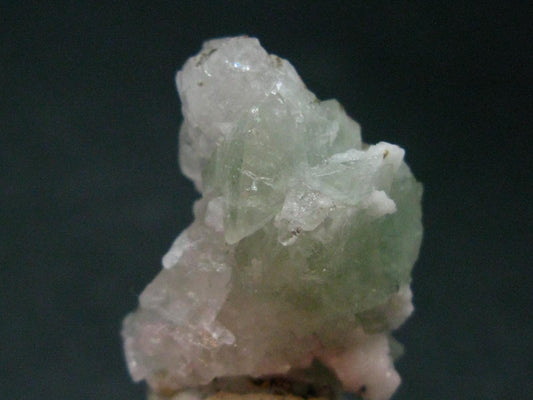 Gem Green Herderite Crystal With Albite From Pakistan - 1.1" - 10.43 Grams