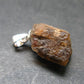 Rare Enstatite Crystal 925 Silver Pendant From Tanzania - 0.8" - 1.87 Grams