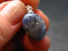 Gem Blue Sapphire Corundum Crystal Silver Pendant From Sri Lanka - 15.5 Carats