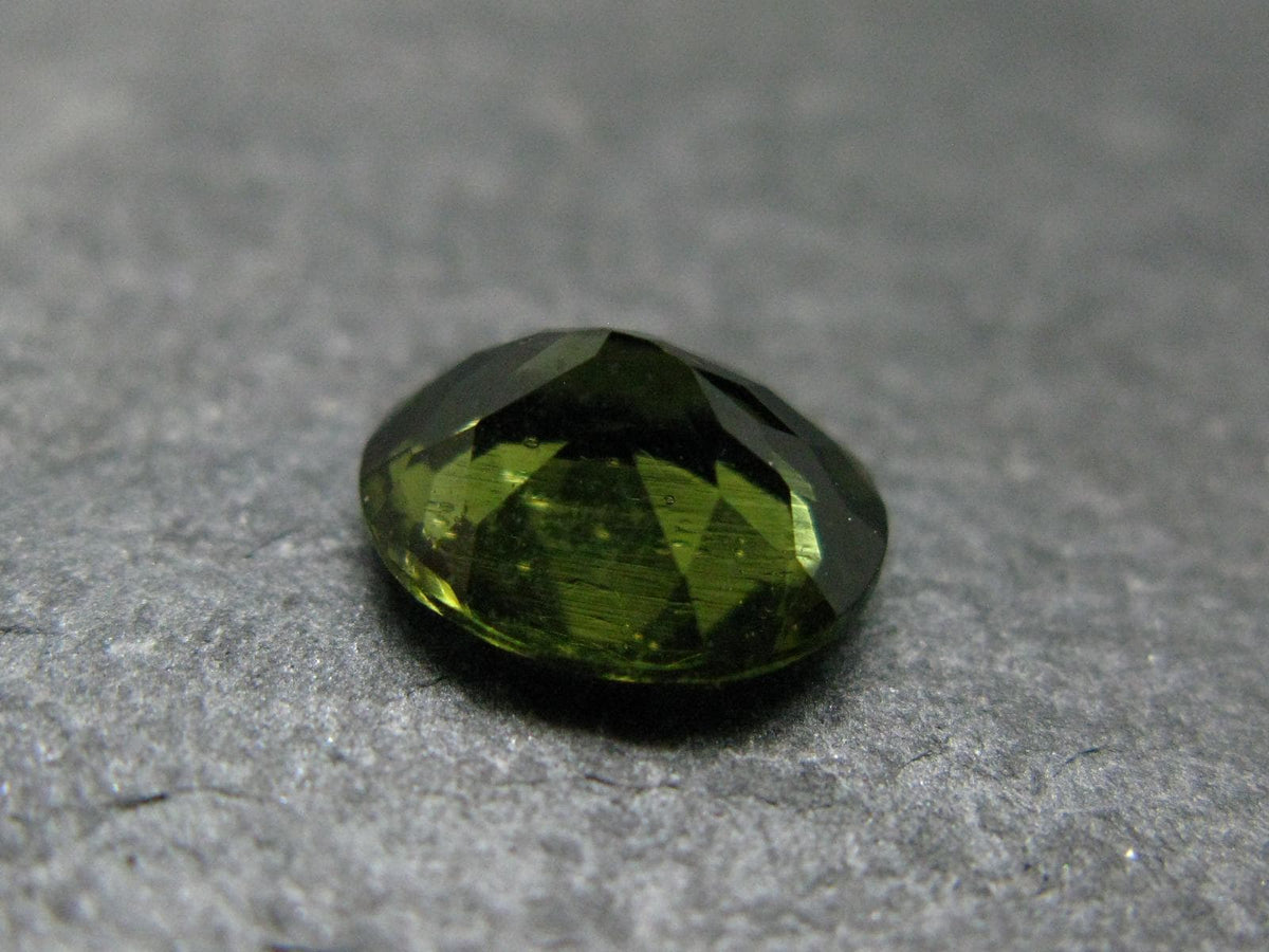 Moldavite Tektite Gem Cut Facetted Stone from Czech Republic - 2.02 Carats - 10x8mm