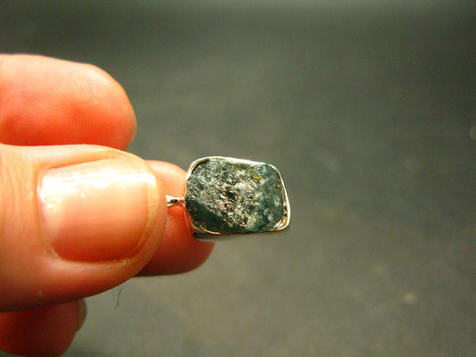 Grandidierite Silver Pendant From Madagascar - 0.7" - 1.37 Grams