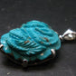 Turquoise Dragon Silver Pendant - 1.7" - 14.54 Grams