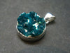 Dioptase Crystal Silver Pendant from Congo - 4.05 Grams - 1.0"