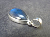 Labradorite Pendant In 925 Sterling Silver From Madagascar - 1.2" - 4.48 Grams