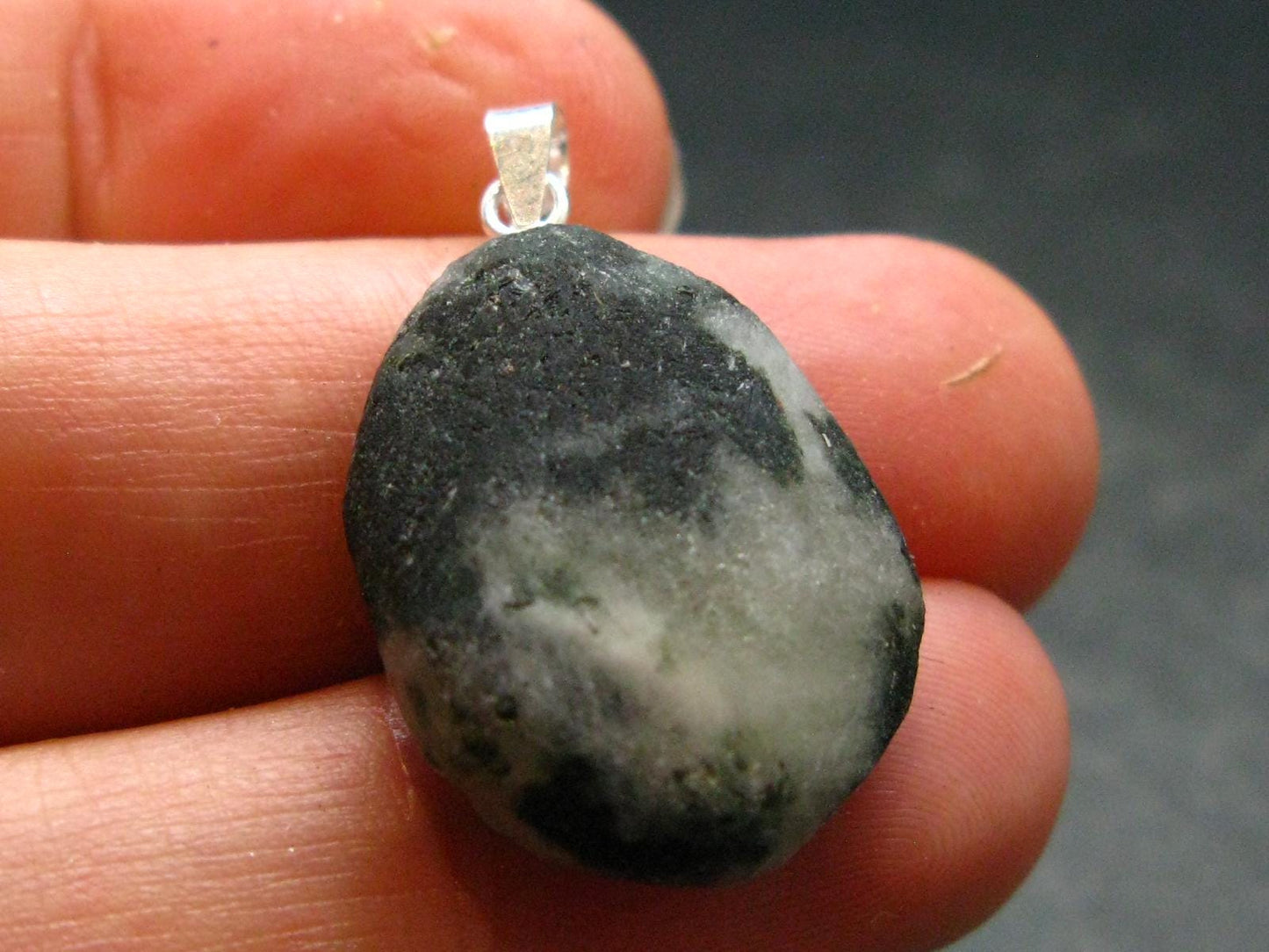 Phenakite Phenacite Tumbled Silver Pendant From Russia - 1.1" - 4.54 Grams