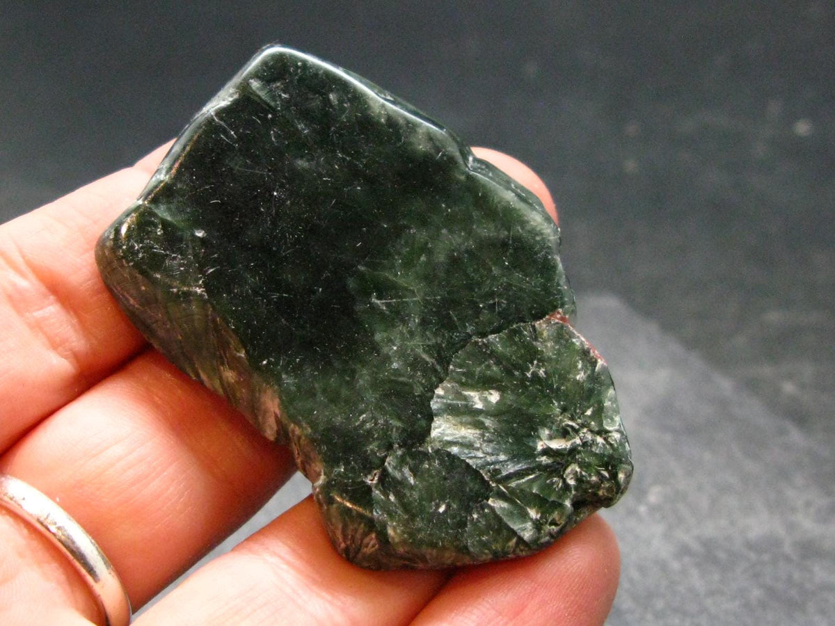 Nice Polished Seraphinite Clinochlore Stalactite Slab From Russia - 2.1" - 23.66 Grams
