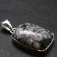 Pinolite Silver Plated Pendant from Austria - 1.4" - 6.45 Grams