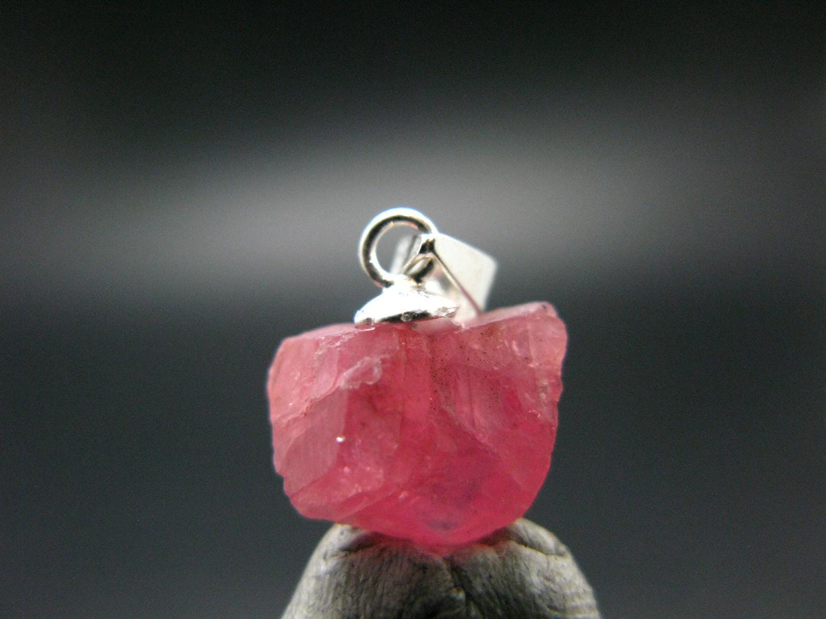 Rhodochrosite Sterling Silver Pendant From Alma Colorado, USA - 0.6" - 0.93 Grams
