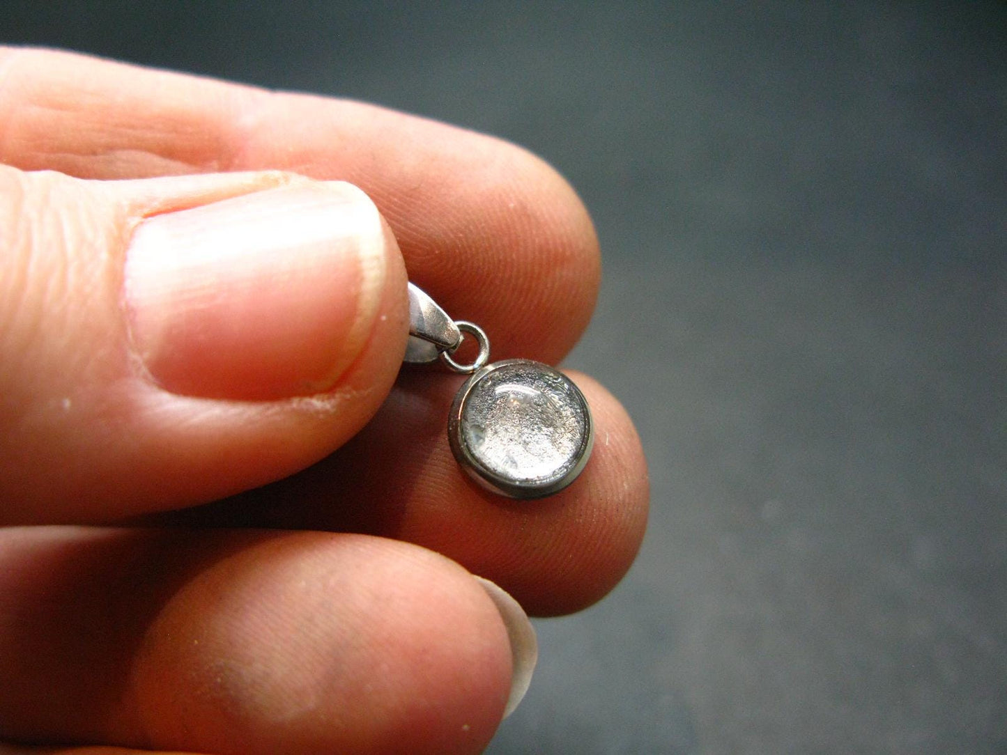 Muonionalusta Meteorite Pendant from Sweden - 0.6"