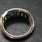 Emerald Faceted Silver Ring from Colombia - 3.64 Grams Total - Size 6