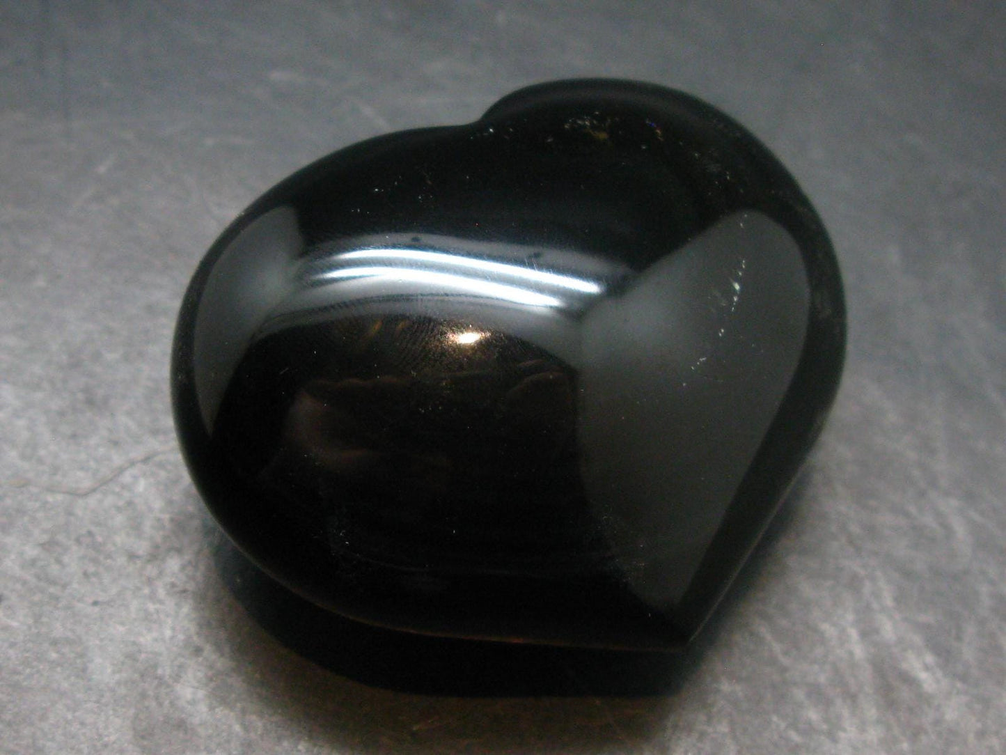Black Obsidian Heart From Mexico - 1.6"