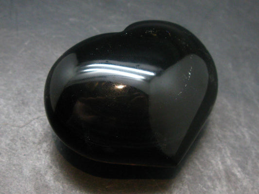 Black Obsidian Heart From Mexico - 1.6"