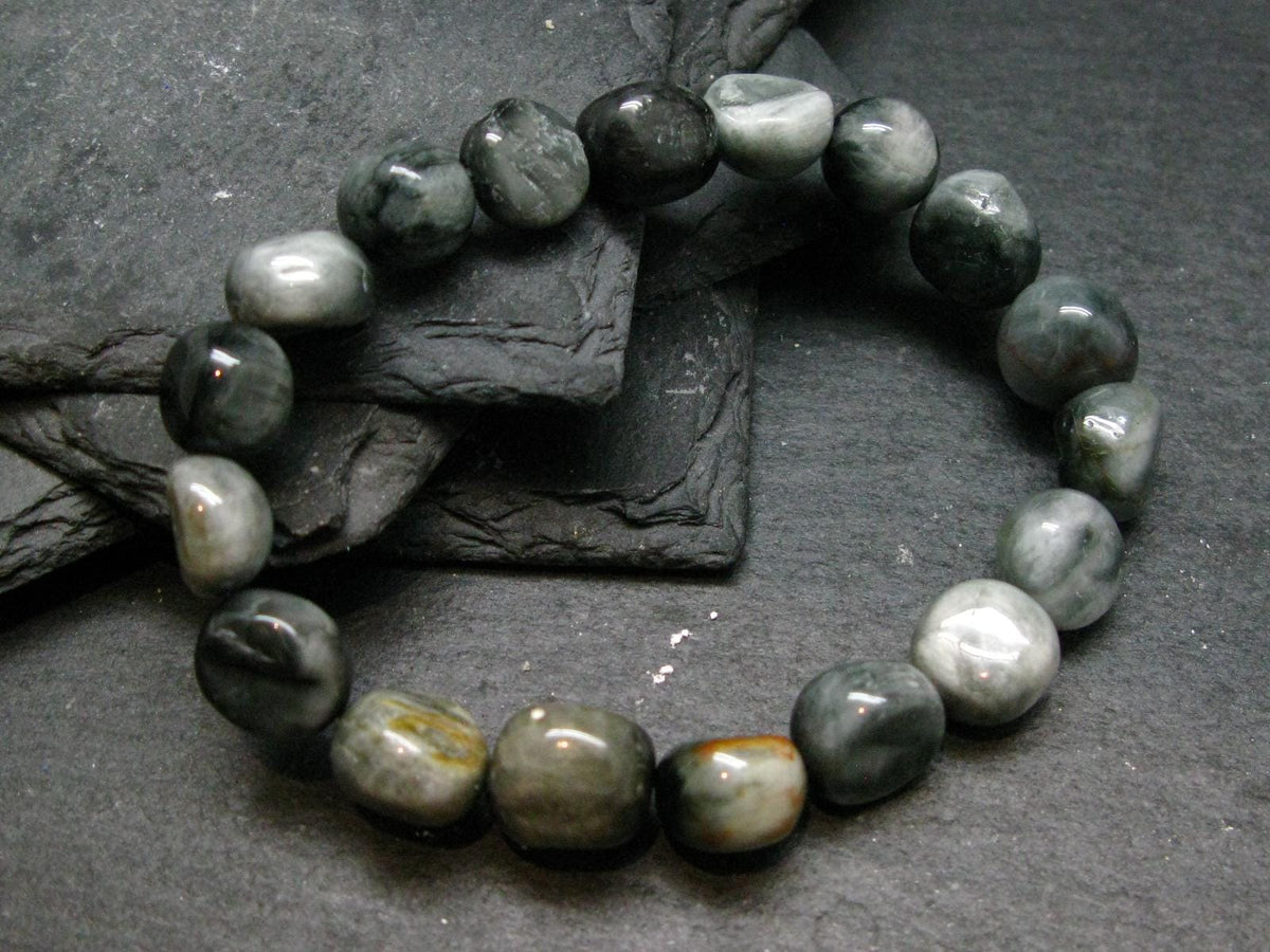 Cats Eye Genuine Bracelet ~ 7 Inches ~ 10mm Tumbled Beads