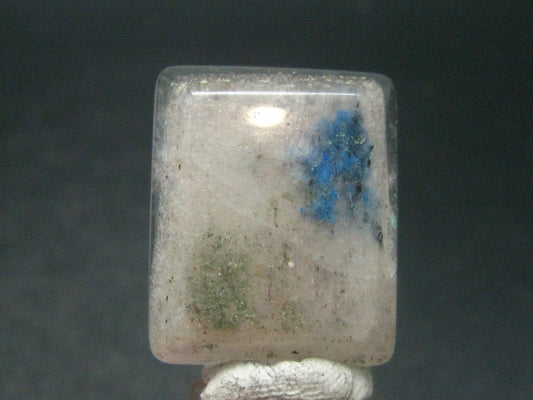 Papagoite & Ajoite in Quartz Cabochon from Messina S. Africa - 39.50 Carats - 25x21mm