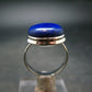 Lapis Lazuli Silver Ring From Afghanistan - 8.3 Grams - Size 11