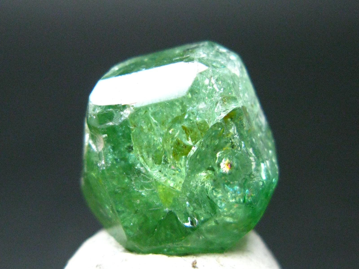 Gem Tsavorite Tsavolite Garnet Crystal From Tanzania - 12.85 Carats - 0.5"