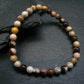 Empowerite Flint Genuine Bracelet ~ 7 Inches ~ 6mm Round Beads