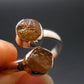 Green Herderite Silver Ring From Brazil - 2.18 Grams - Size 9