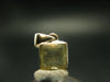 Gem Libyan Desert Glass Tektite Faceted Pendant Sterling Silver from Libya - 0.7" - 2.42 Grams