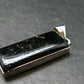 Very Rare Sterling Silver Nuumite Nuummite Pendant From Greenland - 1.7" - 8.51 Grams