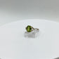 Peridot Sterling Silver Infinity Ring | August Birthstone, Size 7