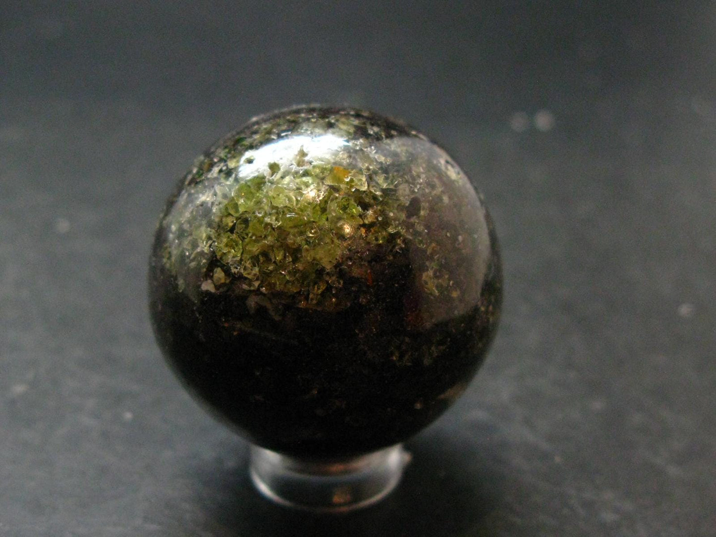 Peridot Olivine Sphere from Arizona, USA - 1.4" -50.23 Grams