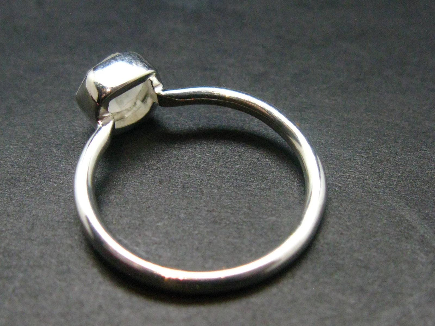 Phenakite Phenacite Crystal Silver Ring From Nigeria - Size 6 - 1.77 Grams