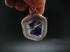 Atomic Trapiche Amethyst Sterling Silver Pendant From Brazil - 1.6" - 9.70 Grams