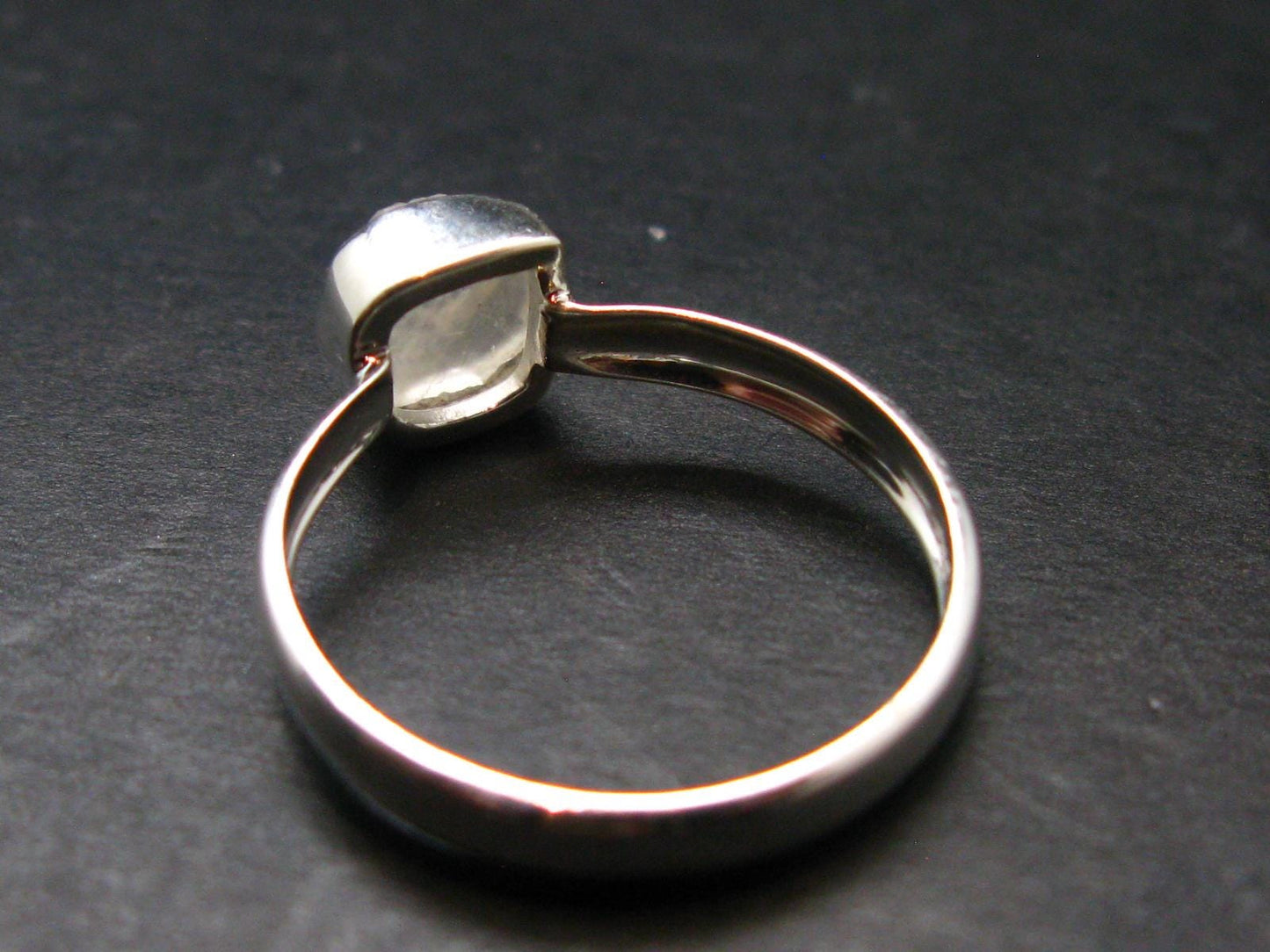 Phenakite Phenacite Crystal Silver Ring From Russia - Size 8 - 1.84 Grams