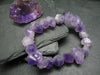Amethyst Genuine Bracelet ~ 7 Inches ~ Raw Crystal Beads